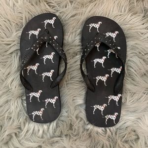 STUART WEITZMAN DALMATION FLIP FLOPS